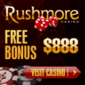 Click Here to play at Rushmore Online Casino, Get $888 Free Bonus!!!